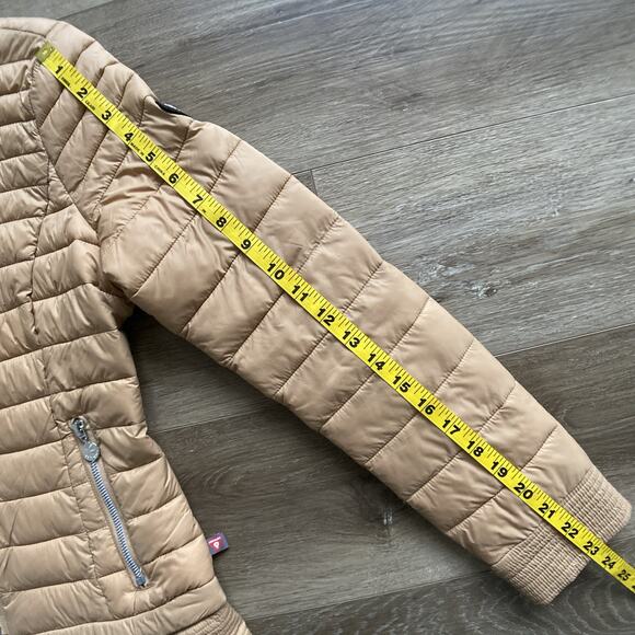 Bernardo Quilted Puffer Jacket Women Sz XS Tan Prima Loft Lightweight - Picture 10 of 12